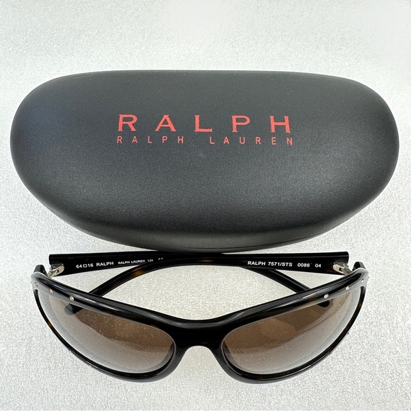 Ralph Lauren 7571/STS Oversized Rhinestone Sunglasses with Case – Early 2010s - Picture 8 of 12